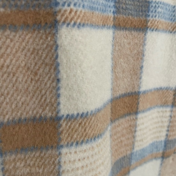 Pink Lily | Blue And Tan Plaid Shaket - Picture 6 of 8